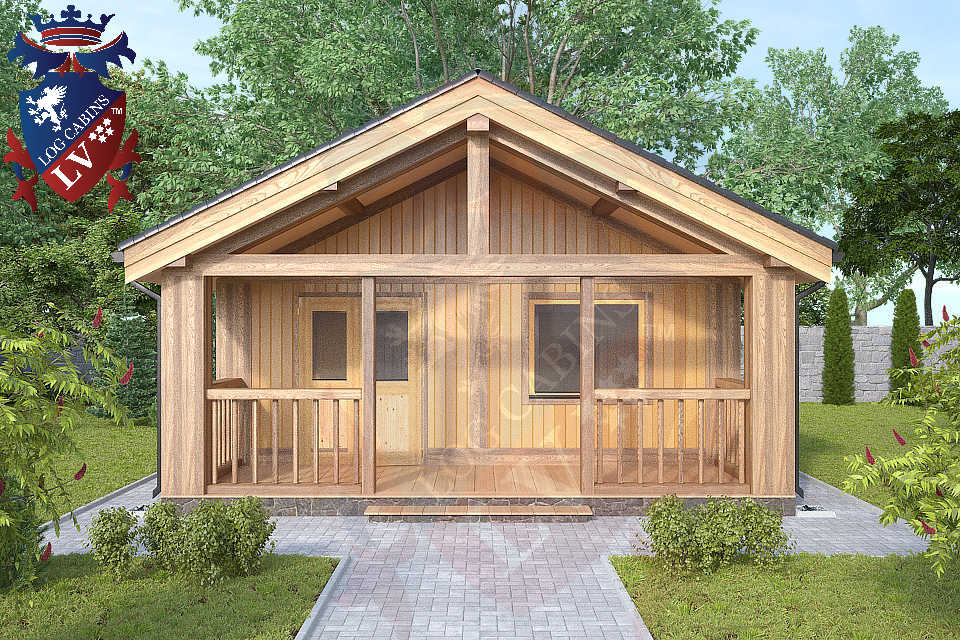 1 bedroom Residential log cabins  764